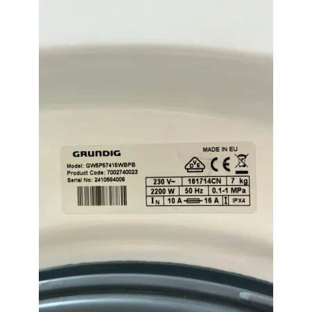 Pralka GRUNDIG GW5P57415WBPB kl.A 7kg 1400 obr