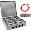 Kuchenka gazowa HOMELUX 6,2 kW do butli gazowej, 4-palnikowa