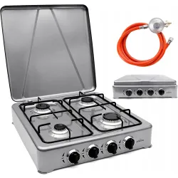 Kuchenka gazowa HOMELUX 6,2 kW do butli gazowej, 4-palnikowa