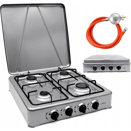 Kuchenka gazowa HOMELUX 6,2 kW do butli gazowej, 4-palnikowa