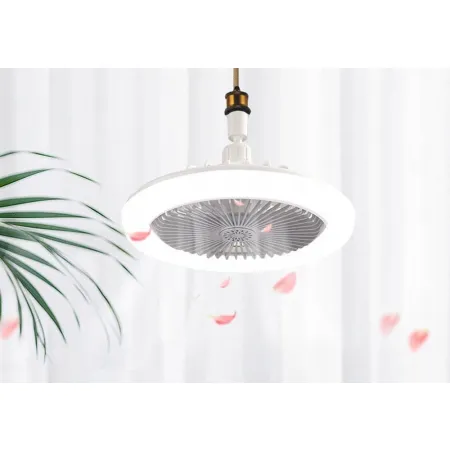 Lampa sufitowa z wentylatorem Anyingkai E27 pilot