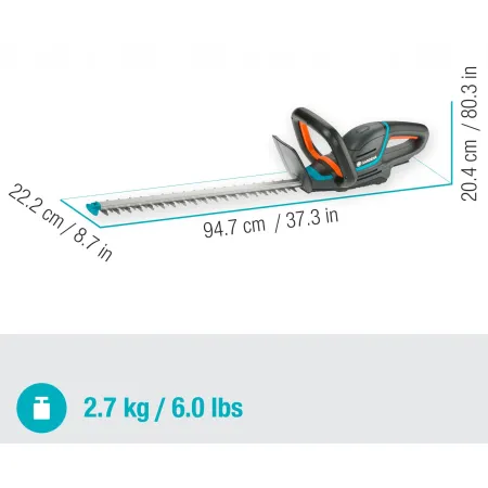 USZKODZONE Nożyce akumulatorowe do żywopłotu GARDENA ComfortCut 50/18V P4A