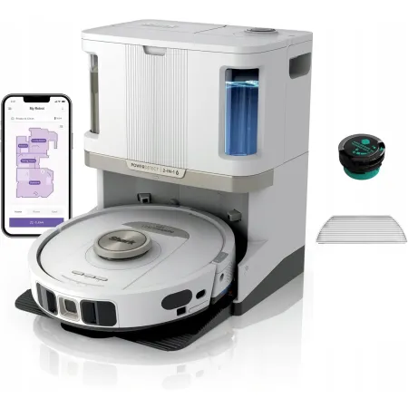 Robot sprzątający Shark PowerDetect NeverTouch Pro biały OPIS