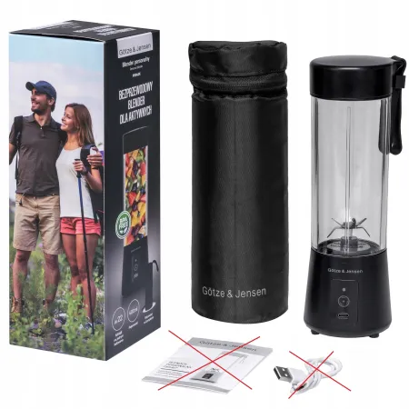 Blender personalny GÖTZE & JENSEN PB940K Czarny Bezprzewodowy OPIS!