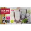 Szklanki termiczne do kawy i herbaty 2x250 ml Lamart Vaso Mocca zestaw