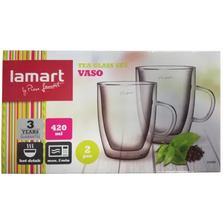 Szklanki termiczne do kawy i herbaty 2x250 ml Lamart Vaso Mocca zestaw