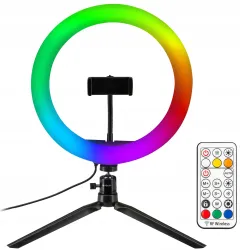 Lampa pierścieniowa LED VÖGEL SF400 RGB selfie DEFEKT