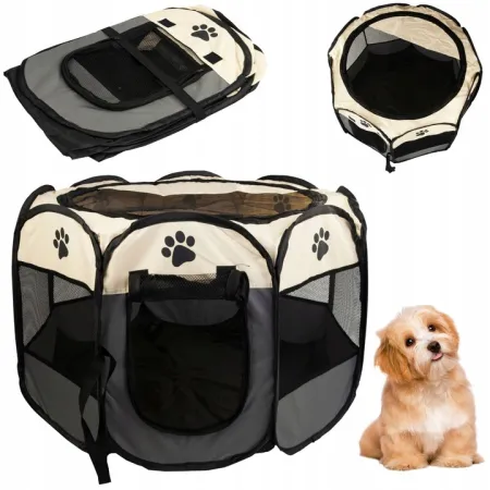 KOJEC KLATKA DLA PSA KOTA ZAGRODA LEGOWISKO BRAMKA PODRÓŻNA SKŁADANA