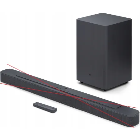 Subwoofer JBL BAR21DBM2 2.1 300 W czarny OPIS