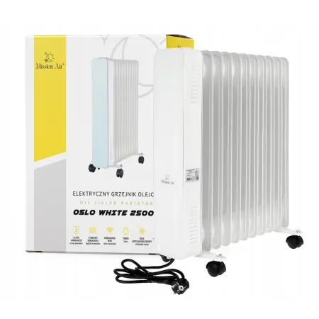 Grzejnik olejowy MISSION AIR Oslo 2500 W Biały
