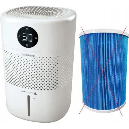 Nawilżacz ewaporacyjny Webber HH1002 8W Higrostat do 30m2 Biały