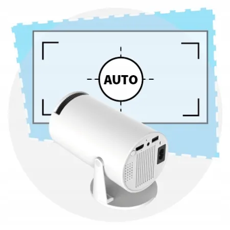 Projektor LED Kiano Przenośny projektor HD z Android TV do podróży biały