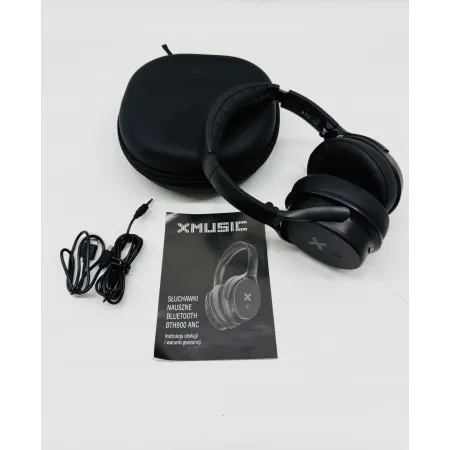 Słuchawki nauszne XMUSIC BTH900 ANC Czarny