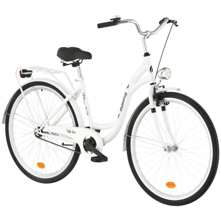 Rower miejski Indiana Moena S1B rama 17 cali koło 28 " biały