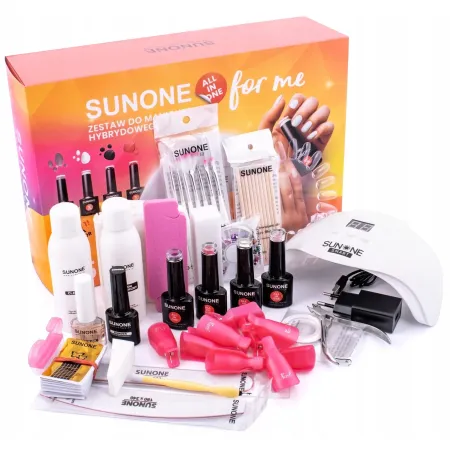 Lampa UV/LED do paznokci SUNONE All In One For Me + Zestaw startowy