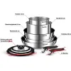 Zestaw patelni TEFAL Ingenio Emotion L897AS74 10 elementów