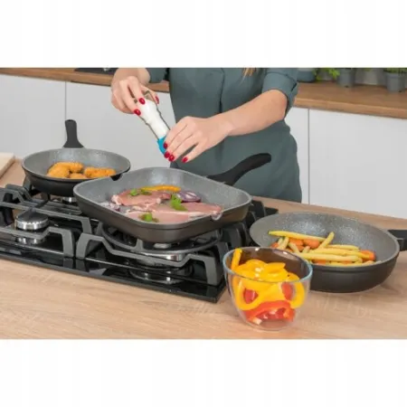 Patelnia grillowa GÖTZE & JENSEN 28 cm granitowa BRAK RĄCZKI