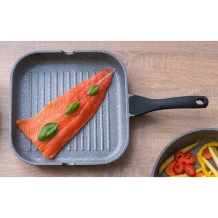 Patelnia grillowa GÖTZE & JENSEN 28 cm granitowa BRAK RĄCZKI