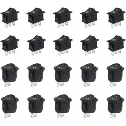 Przełączniki dźwigienkowe LAITER 2 pozycje 20 sztuk