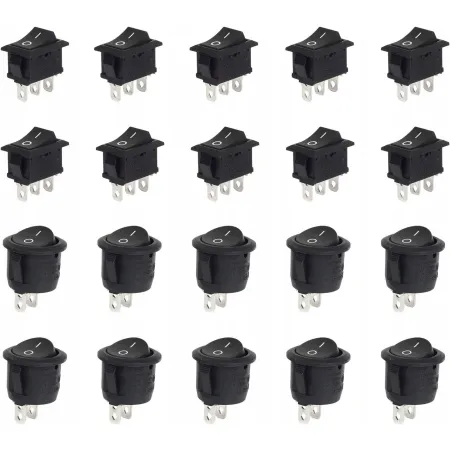 Przełączniki dźwigienkowe LAITER 2 pozycje 20 sztuk