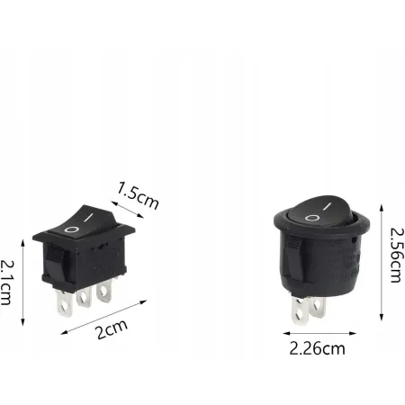Przełączniki dźwigienkowe LAITER 2 pozycje 20 sztuk