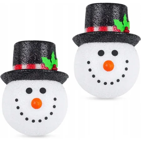 Maska lampka dekoracyjna świąteczna w kształcie bałwana