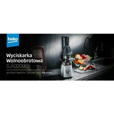 Wyciskarka wolnoobrotowa Beko SJA3209BX 200W OPIS USZKODZONA
