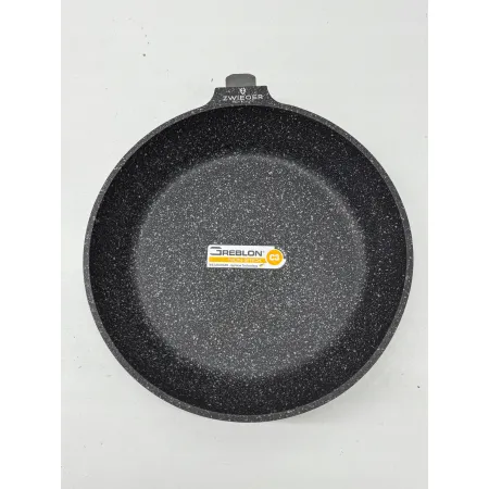 Patelnia tradycyjna Zwieger Black Stone 28 cm granitowa BRAK RĄCZKI