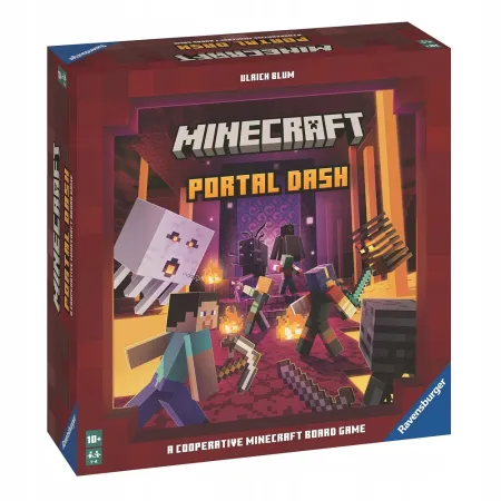 Gra planszowa Portal Dash Minecraft Ravensburger NIEKOMPLETNE
