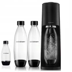 Saturator do wody gazowanej SodaStream Terra czarny + 3 butelki