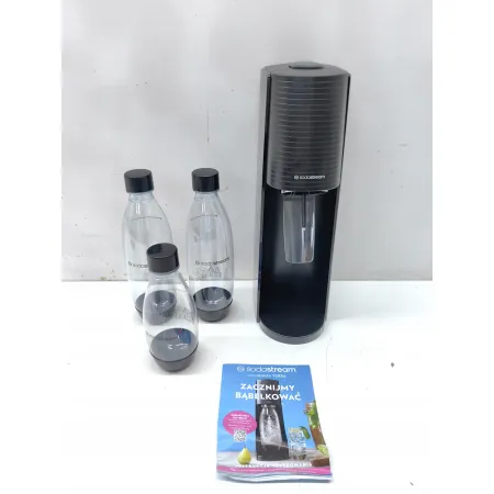 Saturator do wody gazowanej SodaStream Terra czarny + 3 butelki
